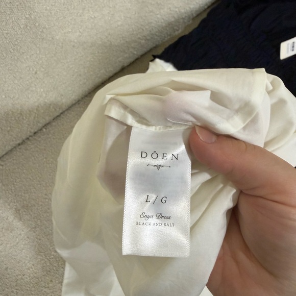 Doen Enya Dress in Black and Salt - Picture 7 of 8